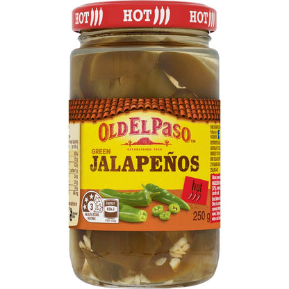Old El Paso Green Jalapenos Green Jalapenos 250g