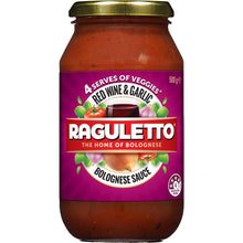 Raguletto Red Wine Bolognese Pasta Sauce With Tomato & Garlic 500g
