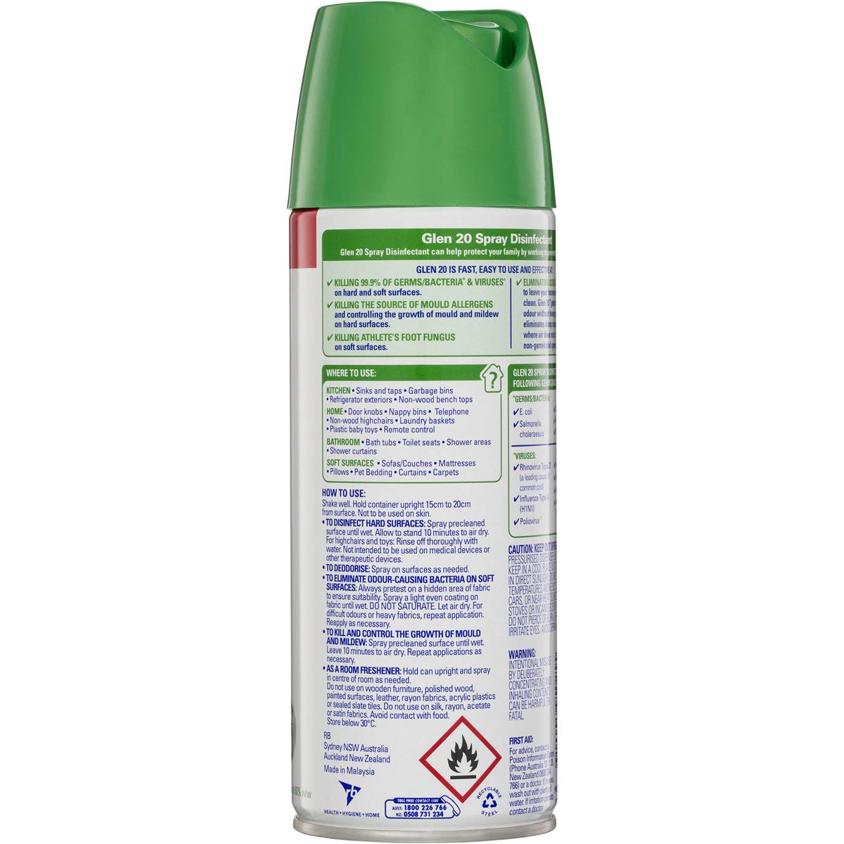 Glen 20 All-In-One Original Disinfectant Spray 300g