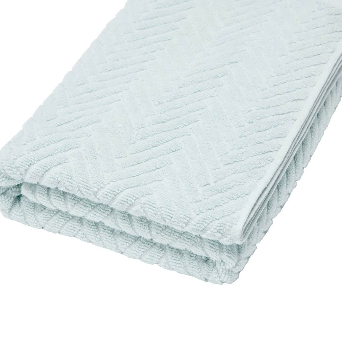 Chevron Cotton Bath Towel - Blue