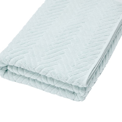Chevron Cotton Bath Towel - Blue