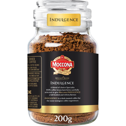 Moccona Freeze Dried Instant Coffee Specialty Blend Indulgence 200g
