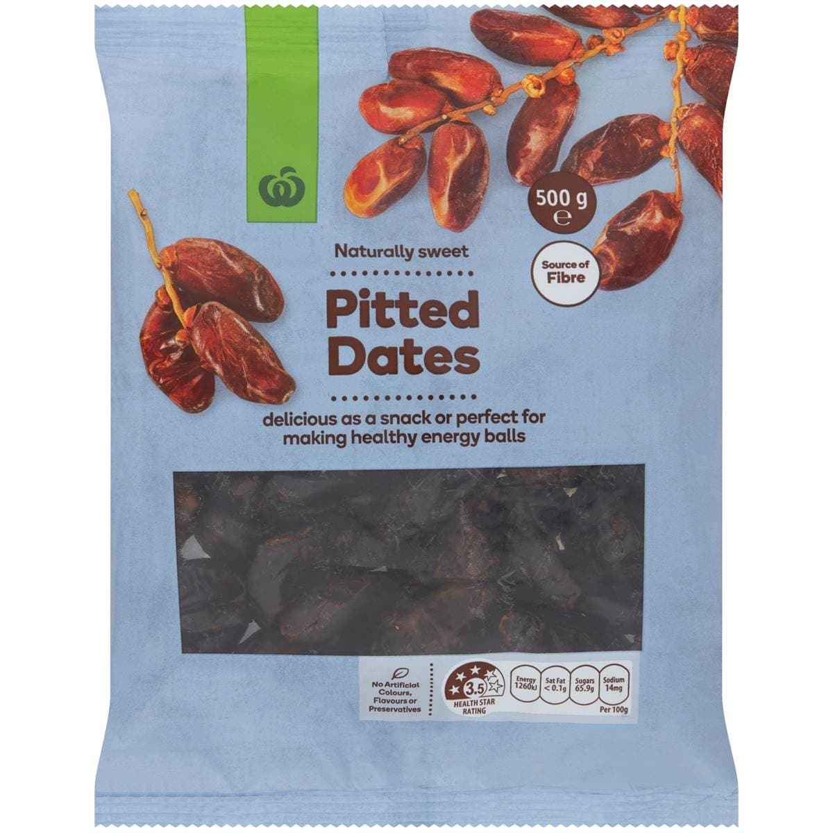 Woolworths Pitted Dates 500g