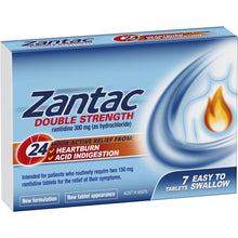 Zantac Double Strength Ranitidine 300mg Tablets 7 pack