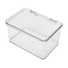 Clear Short Square Container with Lid