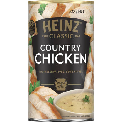 Heinz Classic Country Chicken Soup Canned Soup Ready Meals 535g