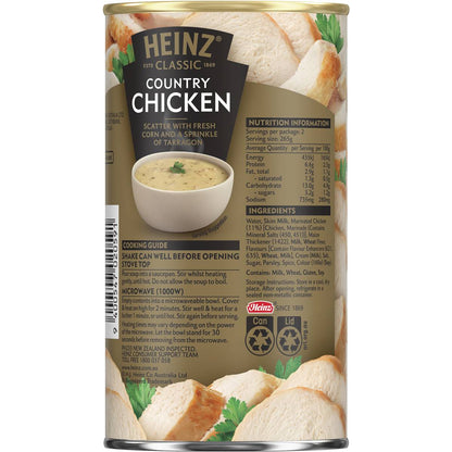 Heinz Classic Country Chicken Soup Canned Soup Ready Meals 535g