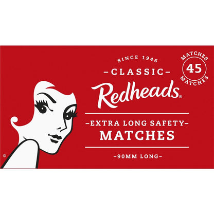 Redheads Extra Long Matches 45 Pack