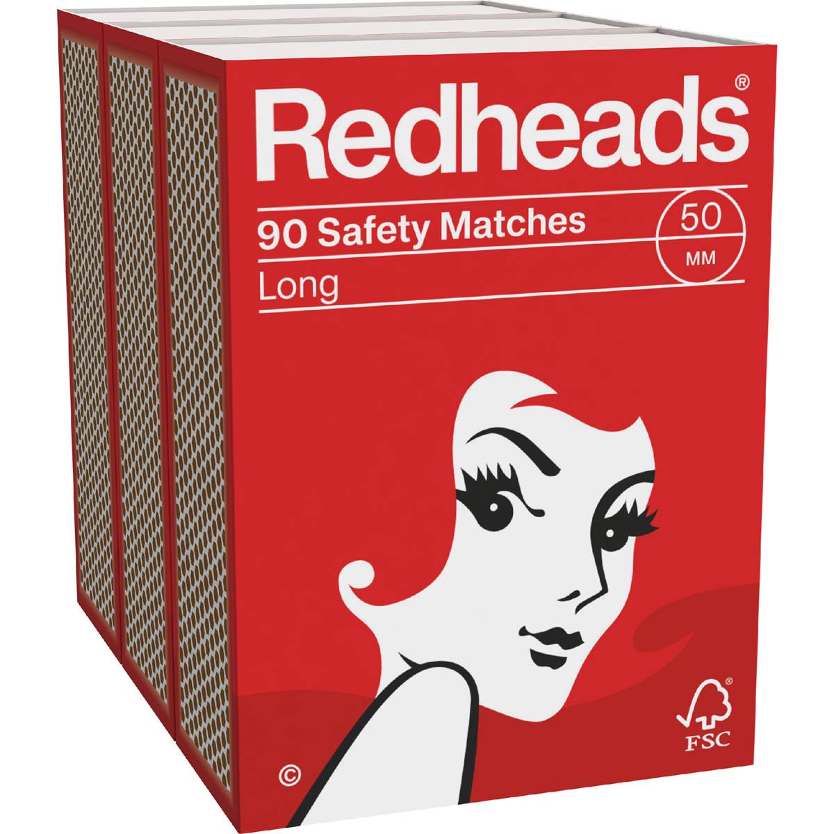 Redheads Handy Pack Matches 3 x90 Pack