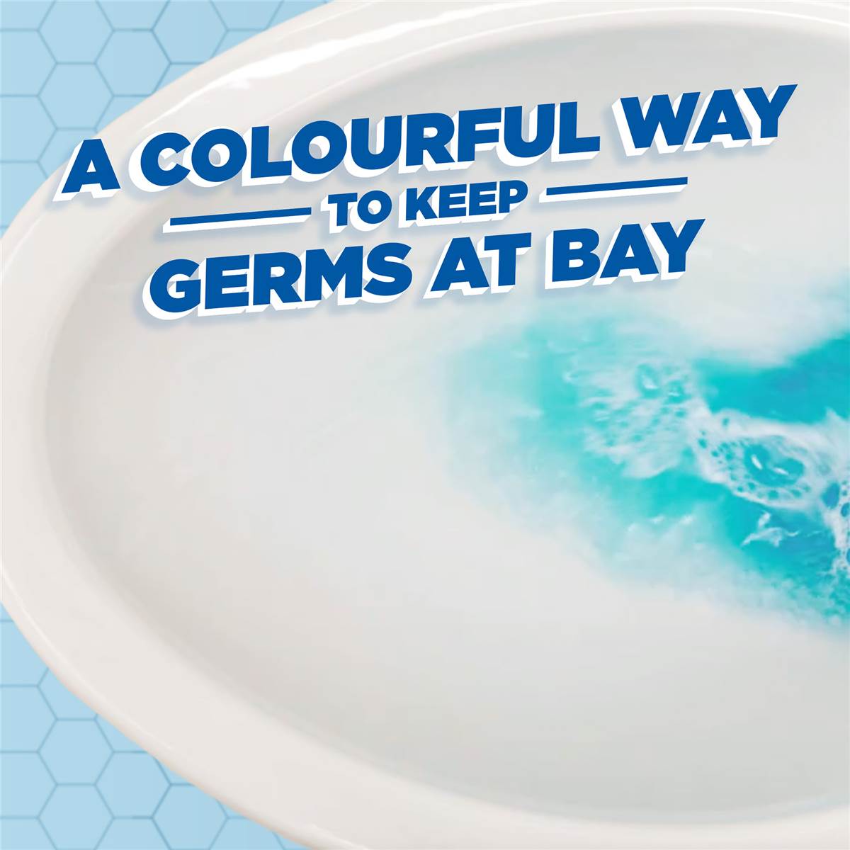 Duck Toilet Cleaner, Blue Solid Tolet Rim Block Twin Refills 40g x 2 pack