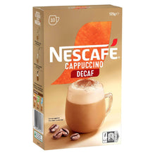 Nescafe Cappuccino Decaf Coffee Sachets 10 pack