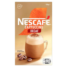 Nescafe Cappuccino Decaf Coffee Sachets 10 pack
