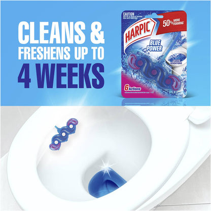 Harpic Blue Power Floral Sensations Toilet Cleaner Block 1 Pack