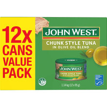 John West Chunk Style Tuna In Olive Oil Value Pack 95g x 12 pack