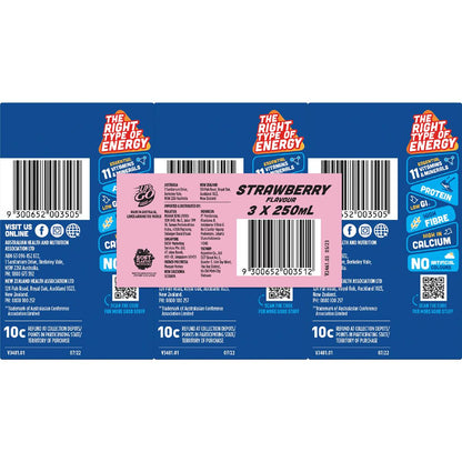 Up&Go Liquid Breakfast Strawberry 250mL x 3 pack