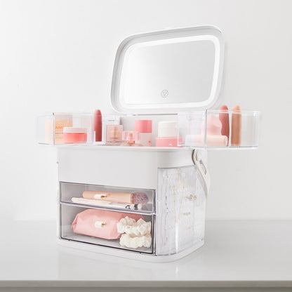 Cosmetic Caddy with Mirror