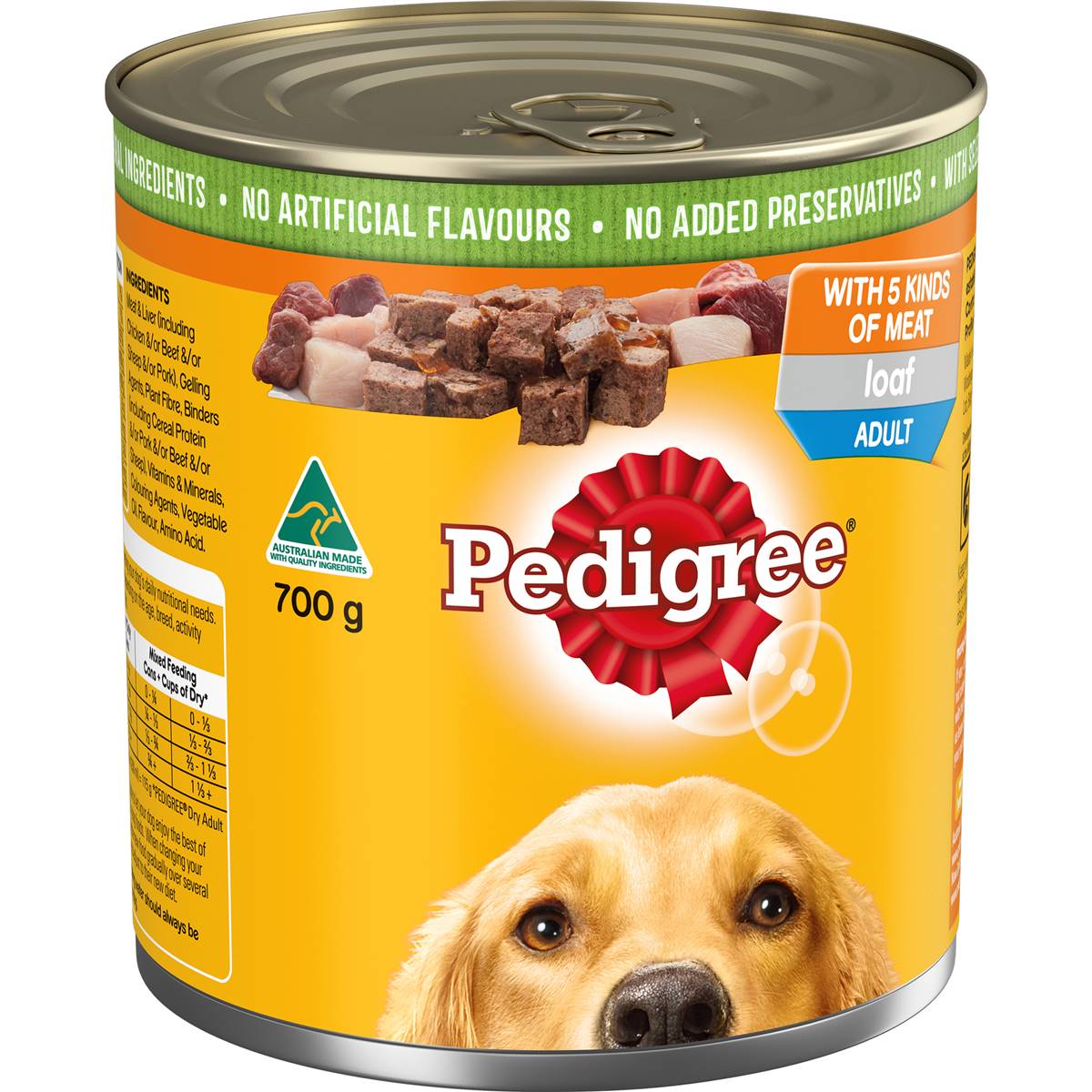 Pedigree 5 Meats Wet Dog Food 700g