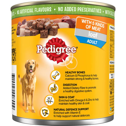 Pedigree 5 Meats Wet Dog Food 700g