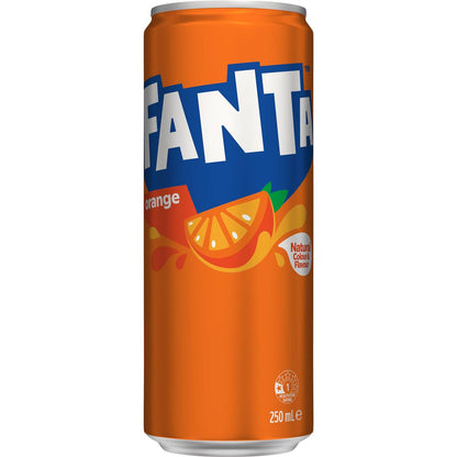 Fanta Orange Soft Drink Can 250ml