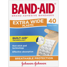 Band-Aid Extra Wide Plastic Strips 40 Pack