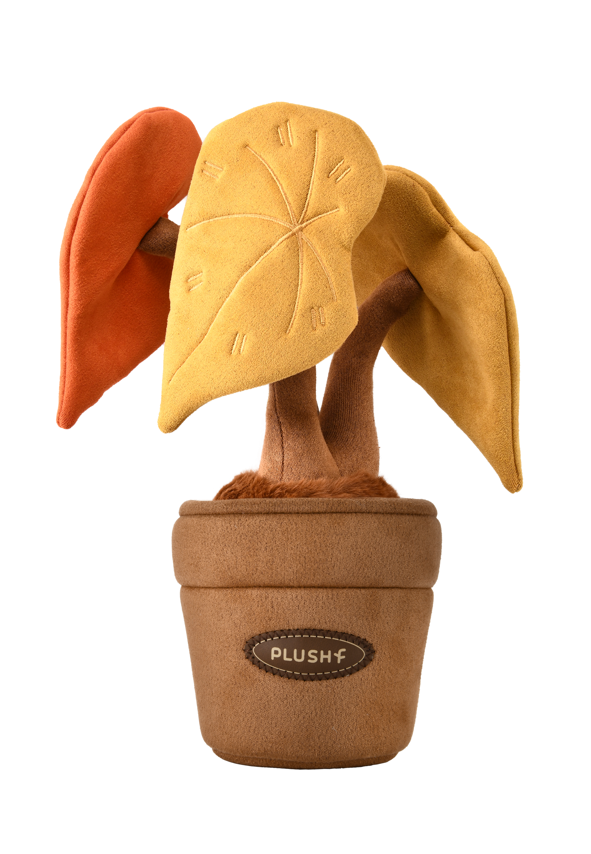 PlushWoods Autumn Begonia Plant Plush With Pot 25cm