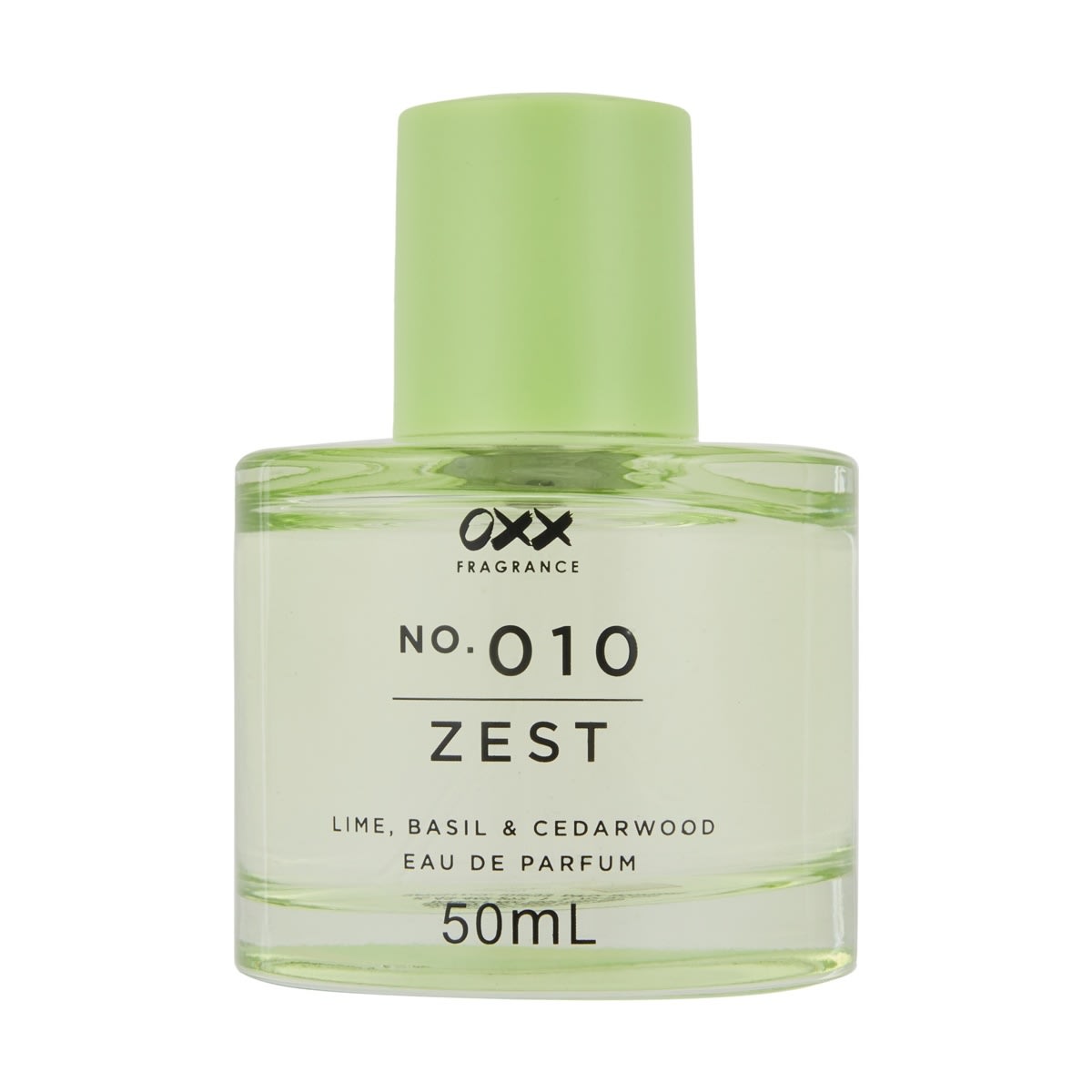 OXX Fragrance No. 010 Zest Eau De Parfum 50ml - Lime, Basil and Cedarwood