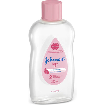 Johnson's Gentle Mild Moisturising Baby Oil 200ml