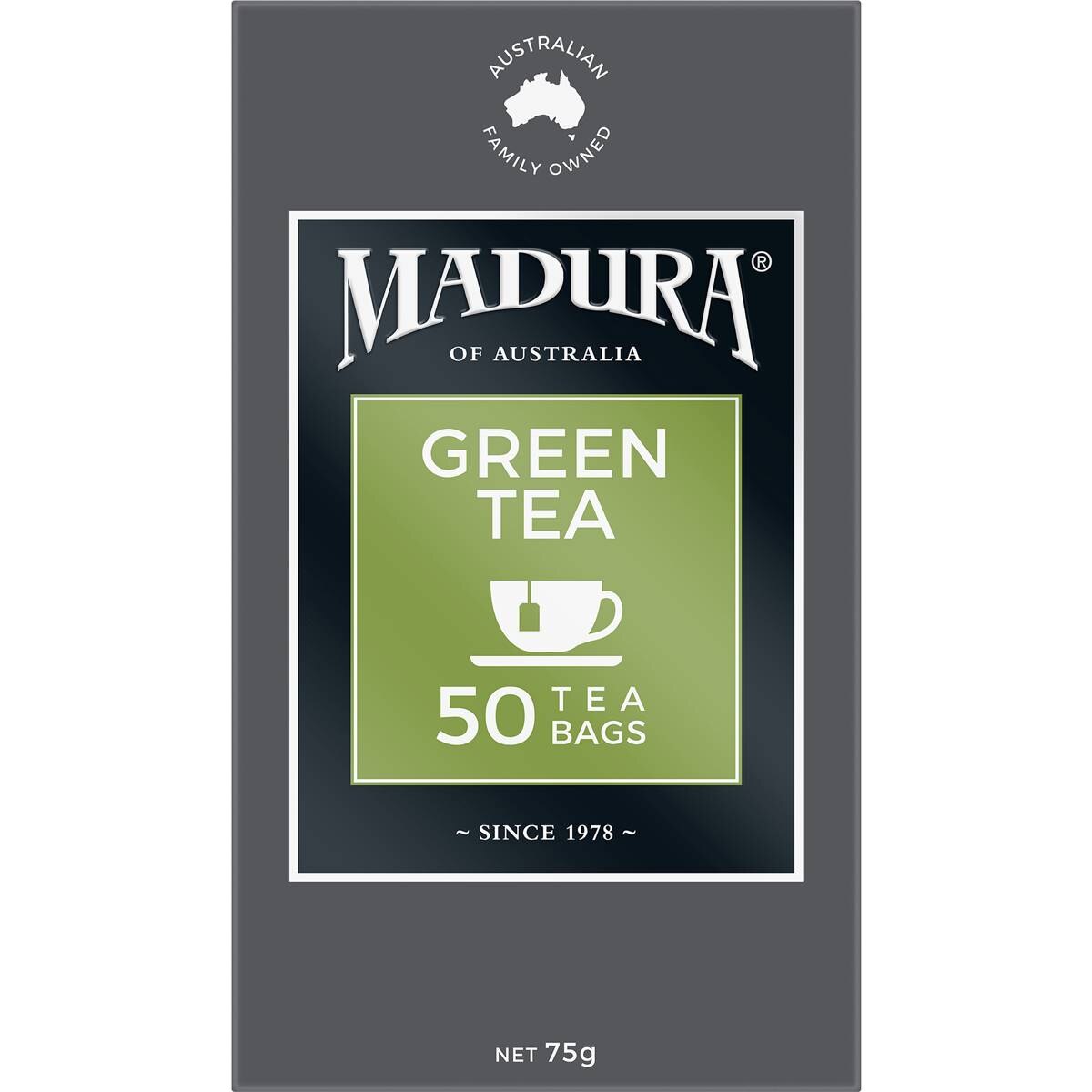Madura Green Tea Bags 50 Pack 75g