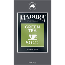 Madura Green Tea Bags 50 Pack 75g