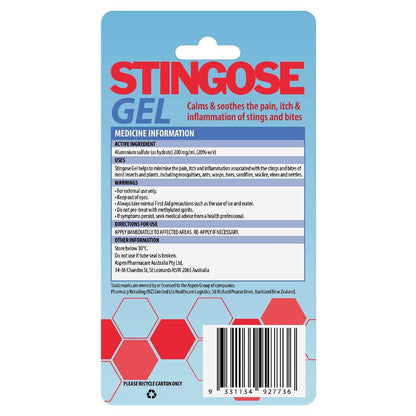 Stingose Antiseptic Gel Tube 25g