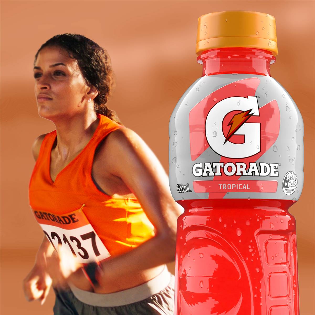 Gatorade Sports Drinks Tropical Electrolyte Hydration Bottle 600ml