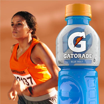 Gatorade Sports Drinks Blue Bolt Electrolyte Hydration Bottle 600ml