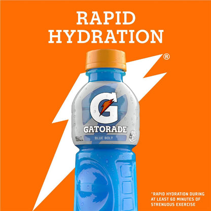 Gatorade Sports Drinks Blue Bolt Electrolyte Hydration Bottle 600ml