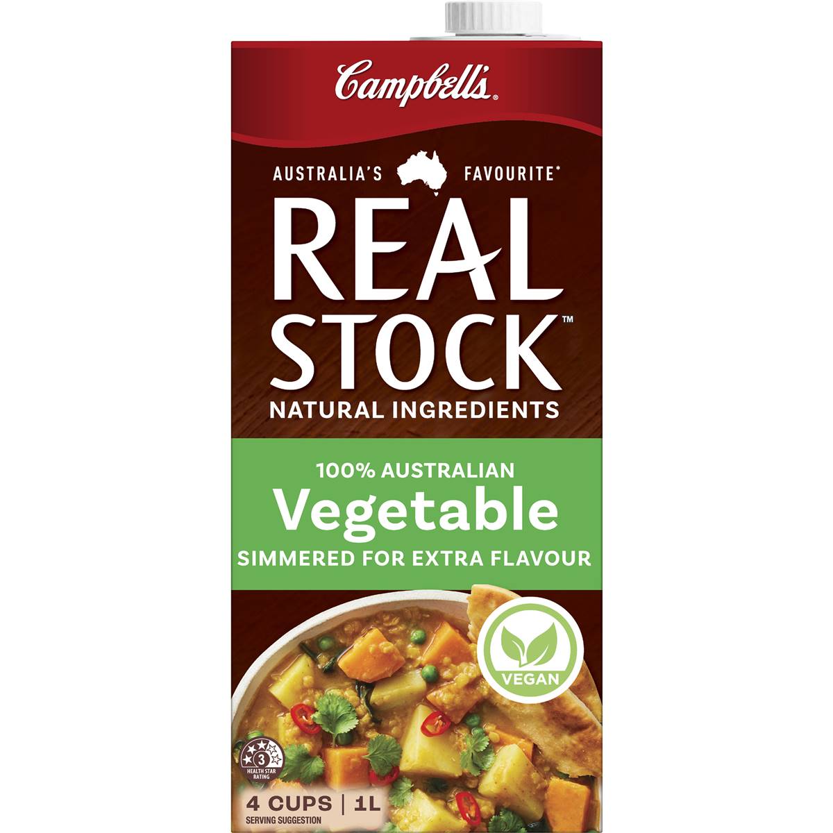 Campbell's Real Stock Vegetable Liquid Stock 1l