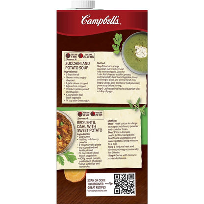 Campbell's Real Stock Vegetable Liquid Stock 1l