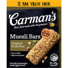Carman's Muesli Bars Original Fruit Free Value 12 pack