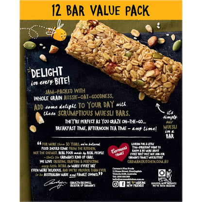 Carman's Muesli Bars Original Fruit Free Value 12 pack