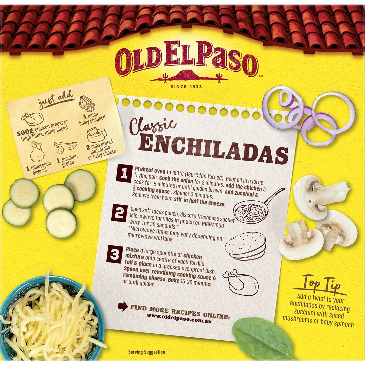 Old El Paso Enchilada Dinner Kit 520g