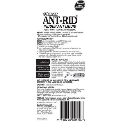 Combat Ant-Rid Ant Killing Liquid Ant Control 50ml
