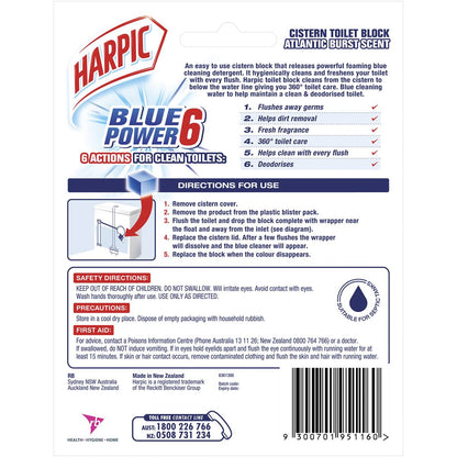 Harpic Foaming Blue Toilet Cleaner Block 114g x 2 Pack