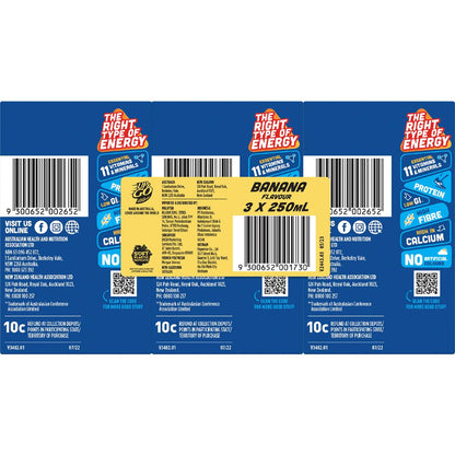 Up&Go Liquid Breakfast Banana 250mL x 3 pack