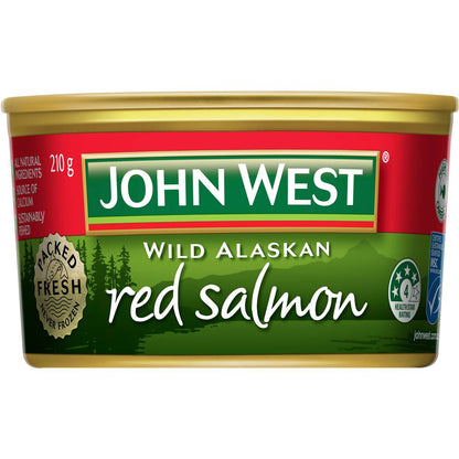 John West Fresh Packed Wild Alaskan Red Salmon 210g