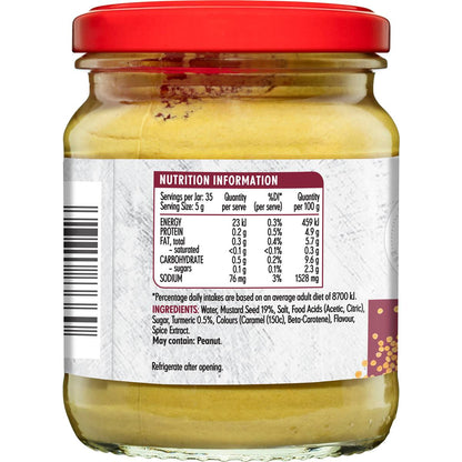 MasterFoods Mild English Mustard 175g
