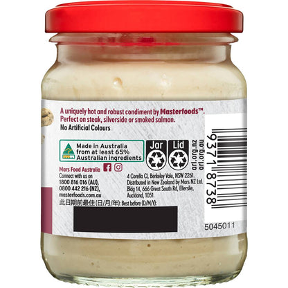 MasterFoods Horseradish Cream 175g
