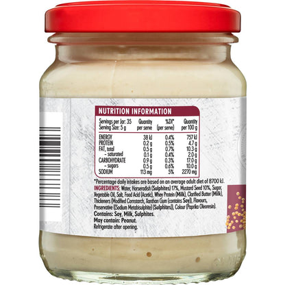 MasterFoods Horseradish Cream 175g