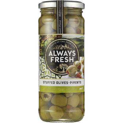 Always Fresh Olives Stuffed Green Pimento 450g