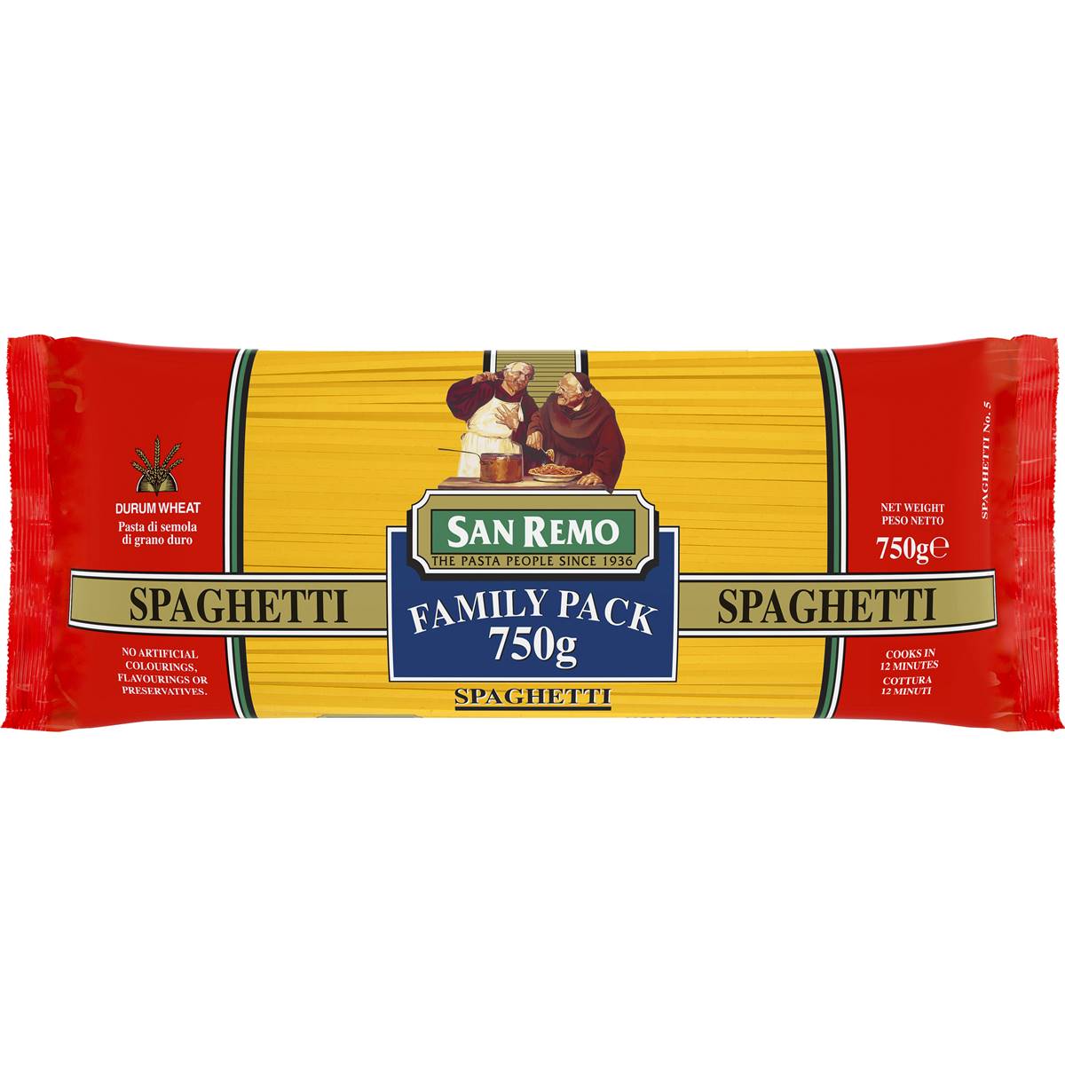 San Remo Spaghetti Regular Pasta No 5 750g