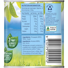 Golden Circle Australian Canned Fruit Tinned Pineapple Pieces in Syrup 450g