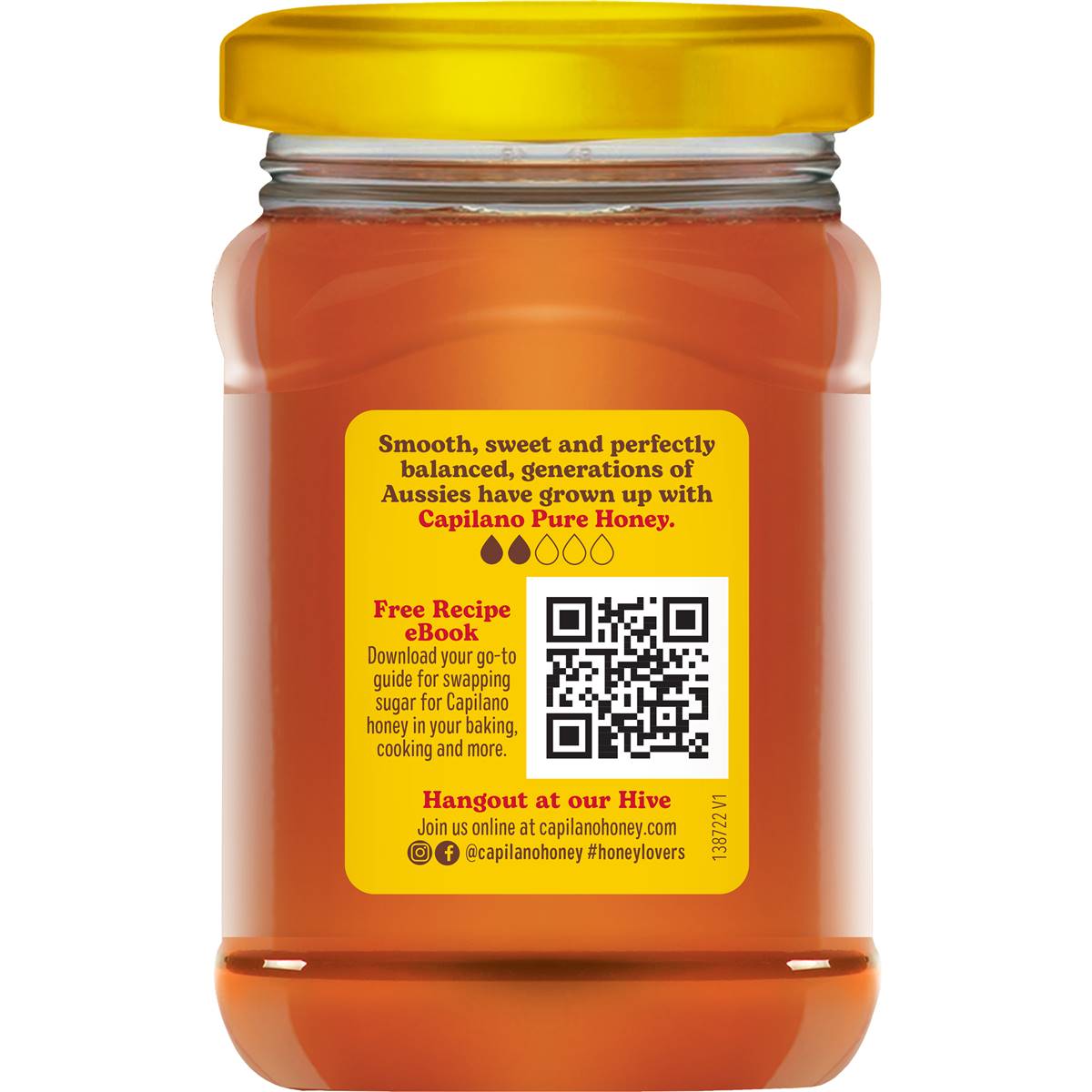 Capilano 100% Pure Australian Honey Jar 500g