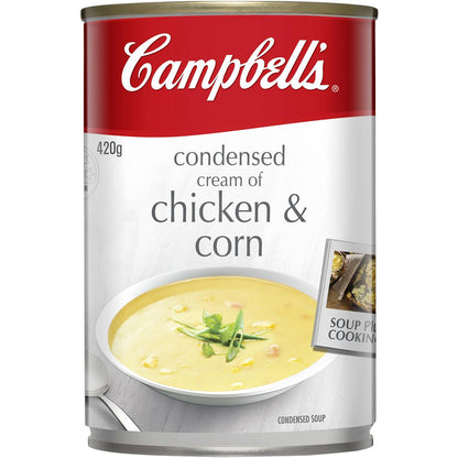 Campbell's Condensed Soup Cream Of Chicken & Corn 420g